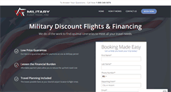 Desktop Screenshot of militaryflighttravel.com