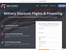 Tablet Screenshot of militaryflighttravel.com
